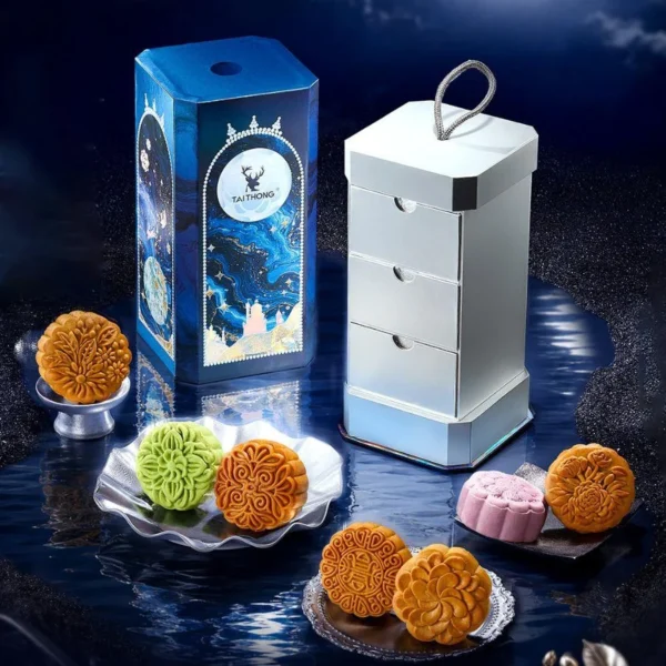 Hộp bánh trung thu bách nguyệt đăng set 25
