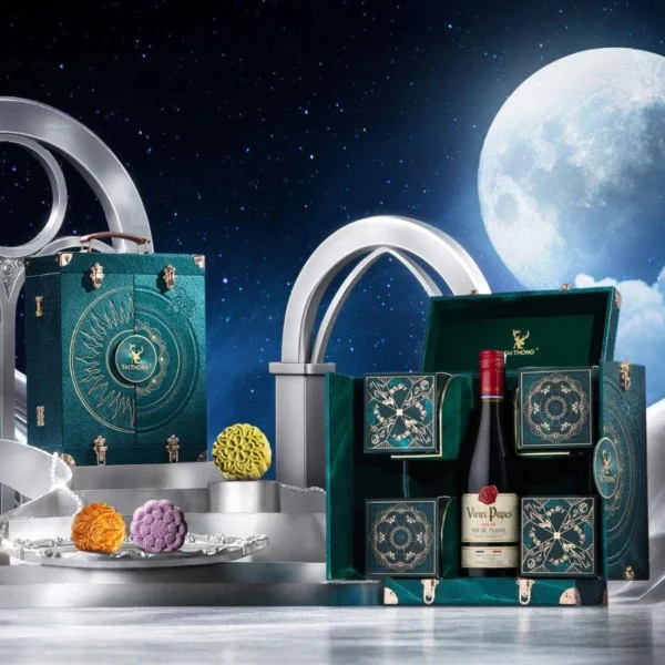 Hộp bánh trung thu lục bảo tráp set 13