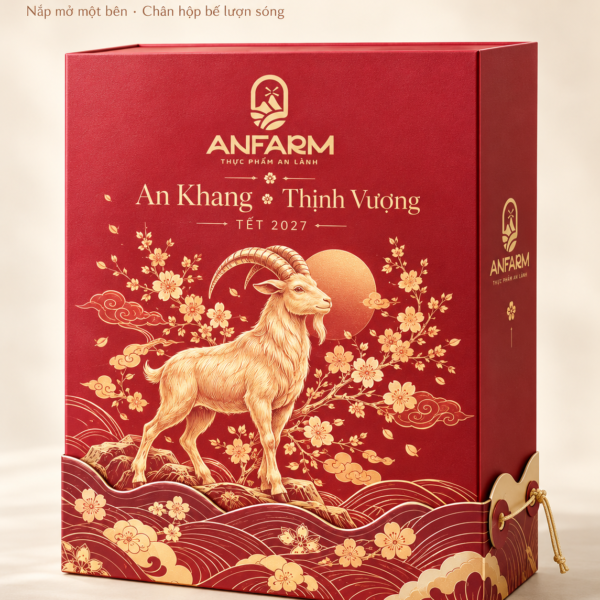 Hộp quà Tết cao cấp Kim Dương Khai Xuân ANFARM KDKX-01